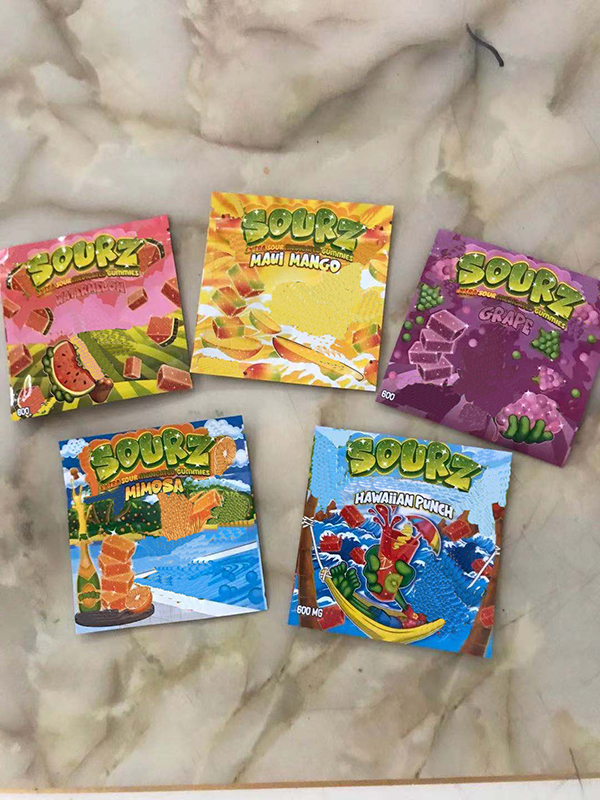 600MG SOURZ INFUSED SOUR gummies EDIBLES PACKAGING MYLAR BAGS watermelon maui mango mimosa hawaiian punch grape
600MG SOURZ INFUSED SOUR gummies EDIBLES PACKAGING MYLAR BAGS watermelon maui mango mimosa hawaiian punch grape