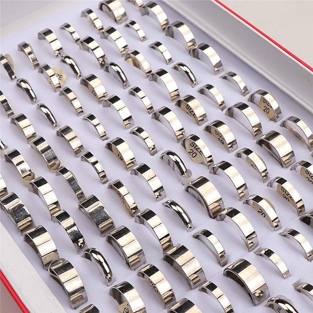 Fashion Stainless Steel Smooth Surface Silver Color Jewelry Rings For Men Women Mix Style Size 17 to 22mm
Fashion Stainless Steel Smooth Surface Silver Color Jewelry Rings For Men Women Mix Style Size 17 to 22mm