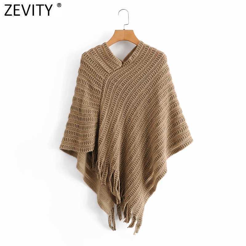 Zevity Women Fashion Hem Tassel Crocheted Knitted Shawl Sweater Female Patchwork Pullovers Chic Hollow Out Cloak Tops S531 210603, One size
Zevity Women Fashion Hem Tassel Crocheted Knitted Shawl Sweater Female Patchwork Pullovers Chic Hollow Out Cloak Tops S531 210603, One size