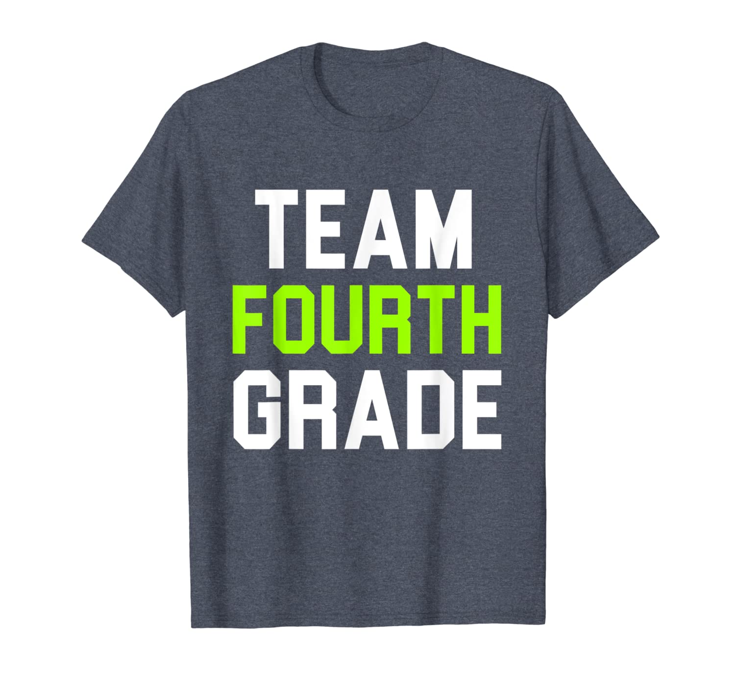 team 4th fourth grade back to school gift funny t-shirt, White;black