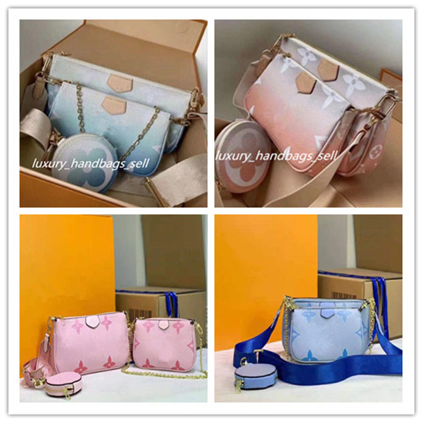 3 pcs/set New Women bags 57633 Favorite Genuine Leather Fashion Handbags Multi Pochette Accessoires Purses Flower Mini 2pcs Crossbody Bag Shoulder Bags, Clear
3 pcs/set New Women bags 57633 Favorite Genuine Leather Fashion Handbags Multi Pochette Accessoires Purses Flower Mini 2pcs Crossbody Bag Shoulder Bags, Clear