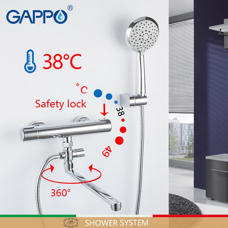 Bathroom Shower Sets GAPPO System Wall Thermostat Set Mitigeur Baignoire Thermostatic Mixer Waterfall Faucets
Bathroom Shower Sets GAPPO System Wall Thermostat Set Mitigeur Baignoire Thermostatic Mixer Waterfall Faucets