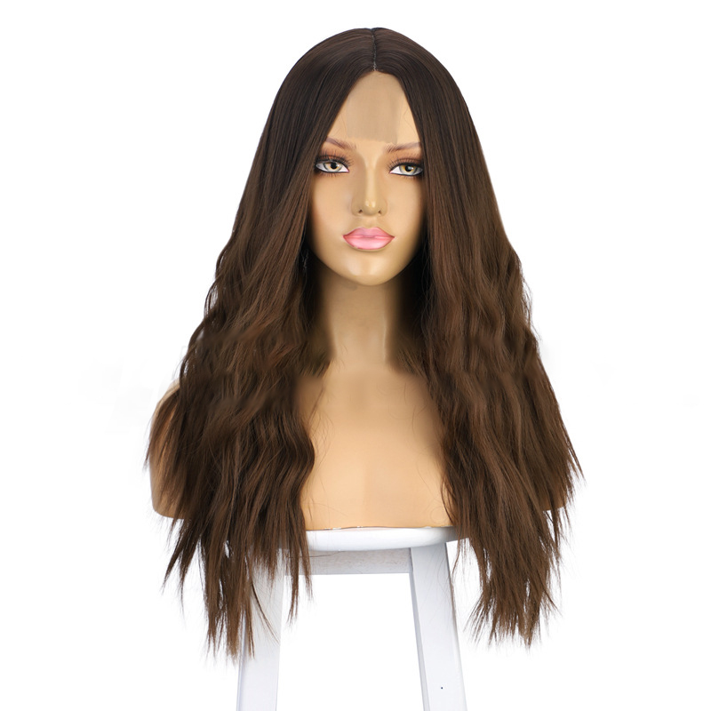 women wigs 2021 new 24inch curly hair water wave synthetic Lace Front Wigs