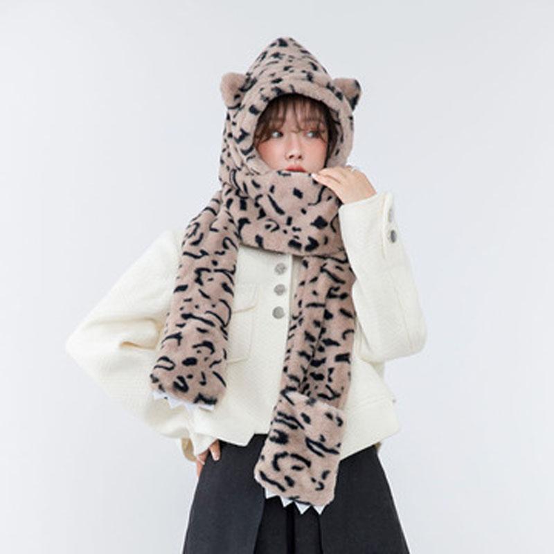 Hats, Scarves & Gloves Sets 2021 Leopard Print Scarf 3-Piece Female Winter Insulation Hat With Prints 3-In-1
Hats, Scarves & Gloves Sets 2021 Leopard Print Scarf 3-Piece Female Winter Insulation Hat With Prints 3-In-1