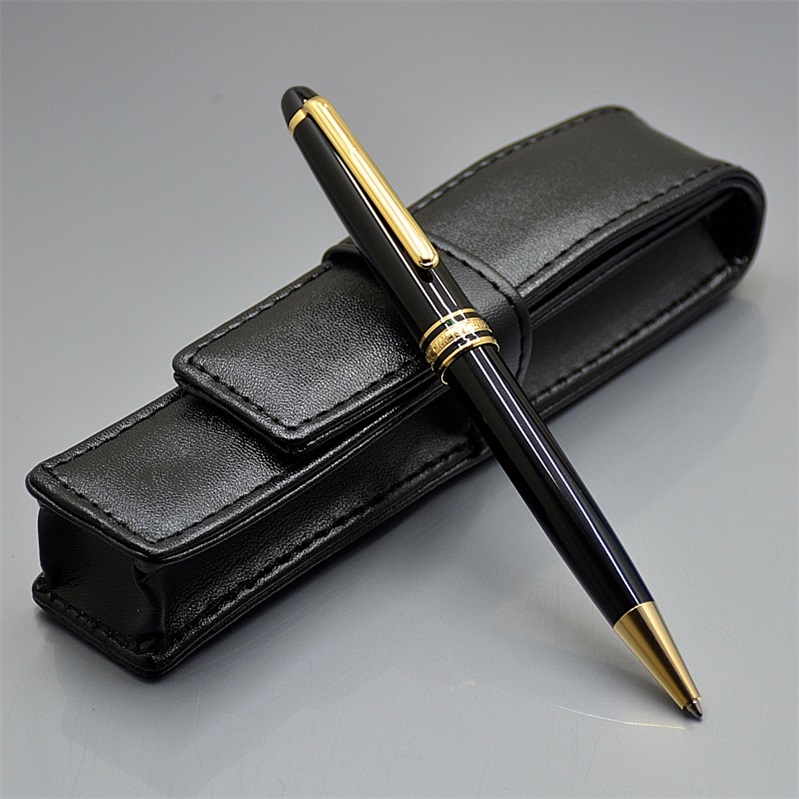 Promotion - Luxury Msk-163 Black Resin Ballpoint pen High quality Writing options Ball pens Stationery office school supplies with Serial Number от DHgate WW