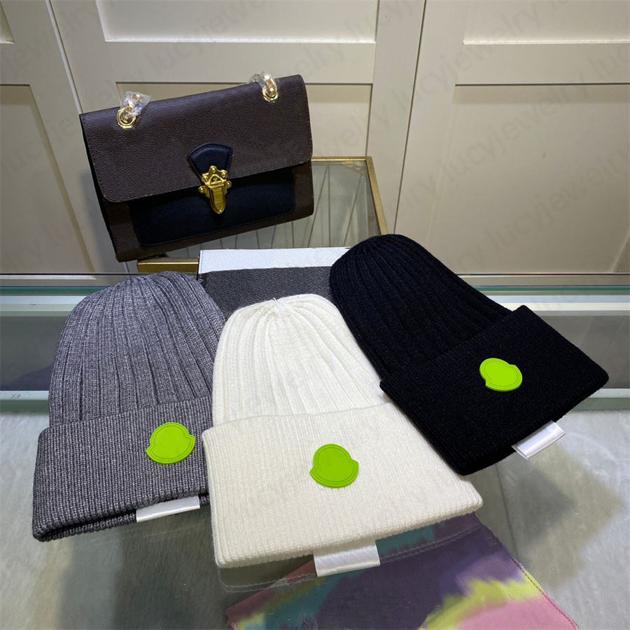 Designer Skull Caps Fashion Breathable Cold-proof Cashmere Beanie Cap Good Texture Hat for Man Woman 4 Colors High-quality