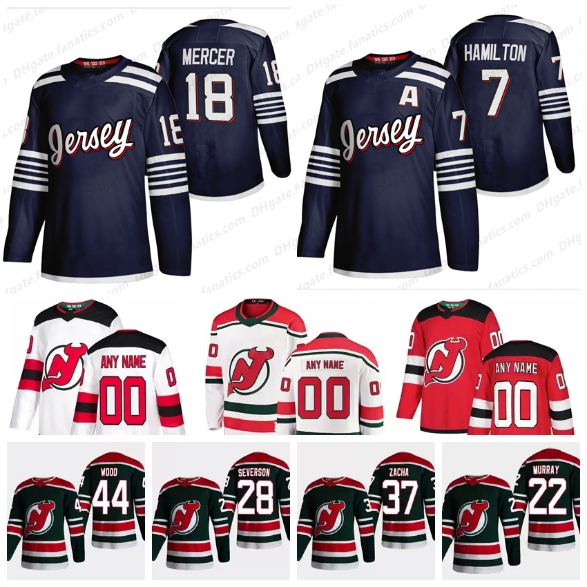 New Jersey Devils 2021-22 New Black Jersey Dawson Mercer Nico Hischier Dougie Hamilton Jack Hughes Hughes Mackenzie Blackwood Miles Wood Rya, Black;red
New Jersey Devils 2021-22 New Black Jersey Dawson Mercer Nico Hischier Dougie Hamilton Jack Hughes Hughes Mackenzie Blackwood Miles Wood Rya, Black;red