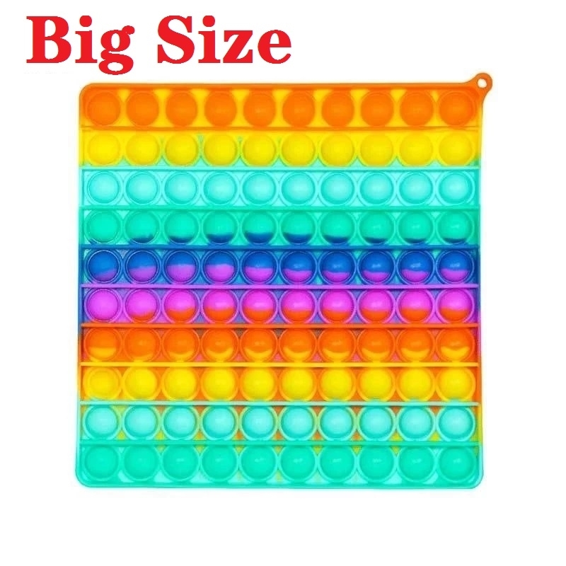 Pop-It Big Push Bubble Fidget Toys Adult Stress Relief Toy Antistress PopIt Soft Squishy Anti-Stress Gift Anti Stress Box Poppit 210409
Pop-It Big Push Bubble Fidget Toys Adult Stress Relief Toy Antistress PopIt Soft Squishy Anti-Stress Gift Anti Stress Box Poppit 210409