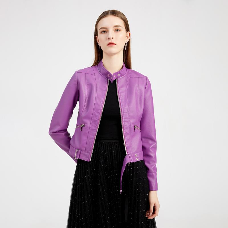 Women's Leather & Faux Womens Spring And Autumn Models Plus Size Artificial Soft PU Short Coat Thin Purple Elegant Basic Zipper Small, Black
Women's Leather & Faux Womens Spring And Autumn Models Plus Size Artificial Soft PU Short Coat Thin Purple Elegant Basic Zipper Small, Black
