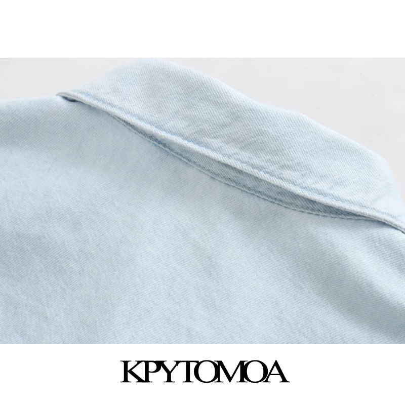 Women Chic Fashion Pockets Denim Playsuits Turn-up Sleeves Elastic Waist Female Short Jumpsuits Mujer 210420