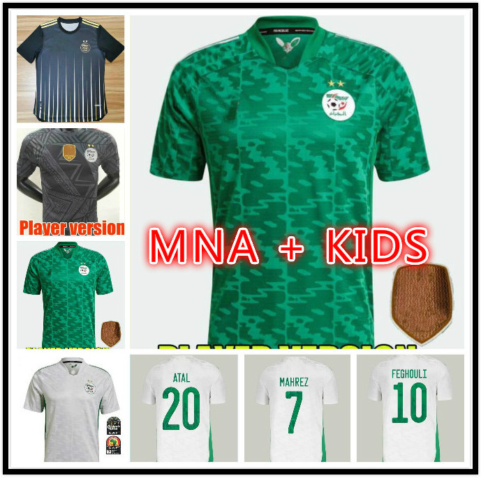 Man Kids Kit 21 22 Algeria National Team MAHREZ FEGHOULI Soccer Jerseys 2021 2022 SLIMANI BENNACER ATAL Home Away Football Shirt Short Sleeve, Player version
Man Kids Kit 21 22 Algeria National Team MAHREZ FEGHOULI Soccer Jerseys 2021 2022 SLIMANI BENNACER ATAL Home Away Football Shirt Short Sleeve, Player version