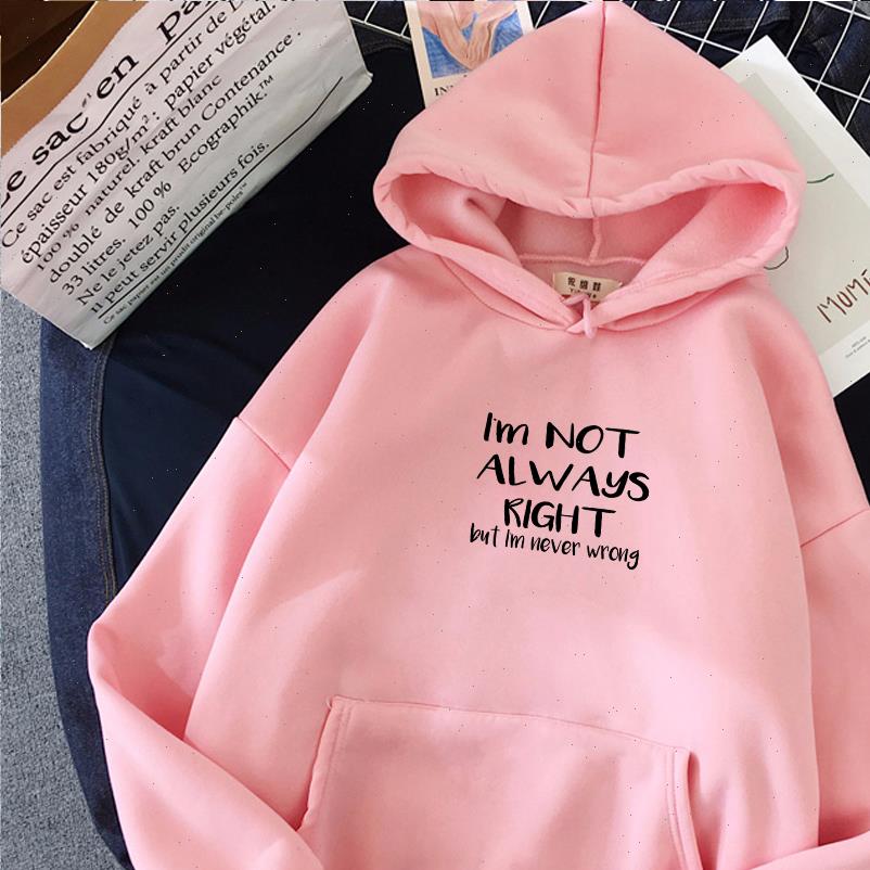 Harajuku Winter Im Not Women Sweatshirt Always Be Right But Never Wrong Funny Letter Print Hooded Pink Coat, Black
Harajuku Winter Im Not Women Sweatshirt Always Be Right But Never Wrong Funny Letter Print Hooded Pink Coat, Black