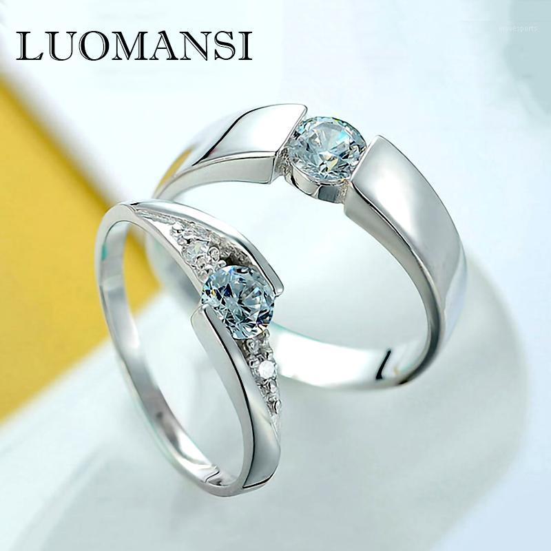 Cluster Rings Luomansi Trendy Jewelry S925 Sterling Silver Ring Couple + Zircon For Wedding Engagement Partner1
Cluster Rings Luomansi Trendy Jewelry S925 Sterling Silver Ring Couple + Zircon For Wedding Engagement Partner1