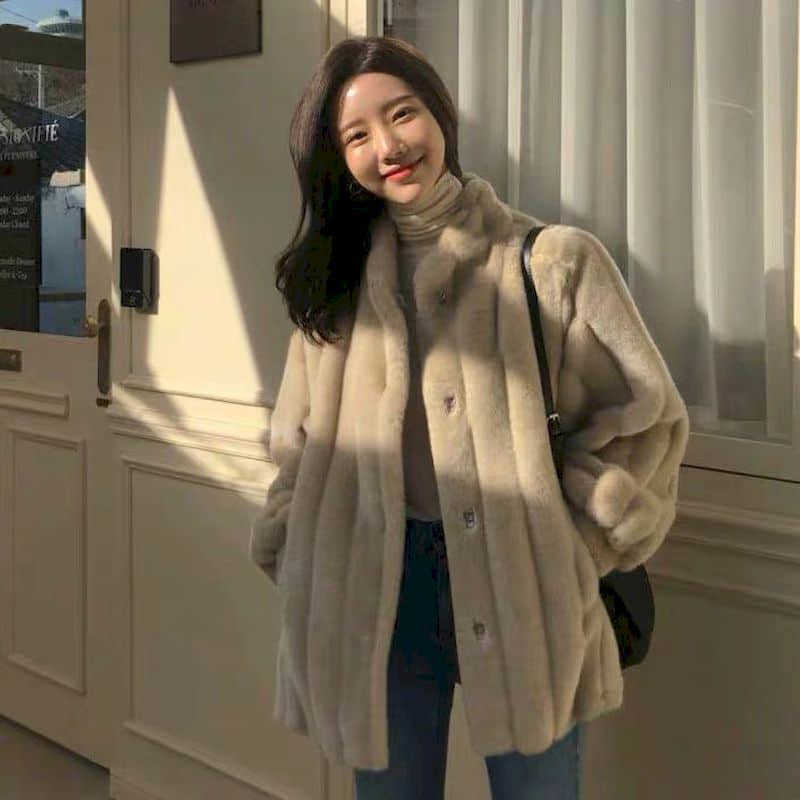 Imitation lamb fur coat women's high street Korean version of the small stand-up collar and cuffs mid-length plush 210526, Pink
Imitation lamb fur coat women's high street Korean version of the small stand-up collar and cuffs mid-length plush 210526, Pink