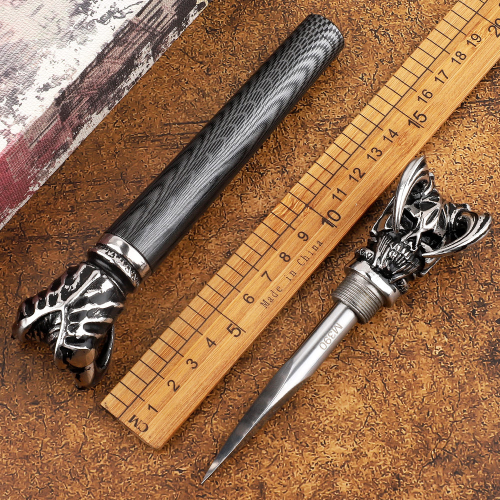 Devil M390 tea cone tea knife tactics outdoor camping hunting survival multi-purpose fixed blade self-defense straight knife tool
Devil M390 tea cone tea knife tactics outdoor camping hunting survival multi-purpose fixed blade self-defense straight knife tool