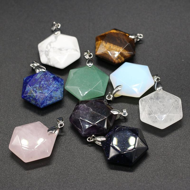 Charms Natural Semi-precious Stone Pendant Polygon Lapis Lazuli Quartz For Jewelry Making DIY Necklace Accessories Size 25x28mm, Bronze;silver
Charms Natural Semi-precious Stone Pendant Polygon Lapis Lazuli Quartz For Jewelry Making DIY Necklace Accessories Size 25x28mm, Bronze;silver