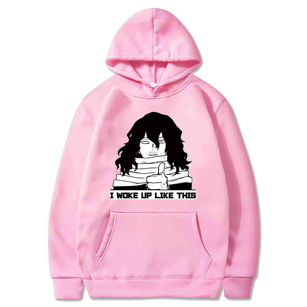 Shota Aizawa Hoodies My Hero Academia Boku No Hero Anime Loose Men Long Sleeve Hoody Sweatshirt Y0319