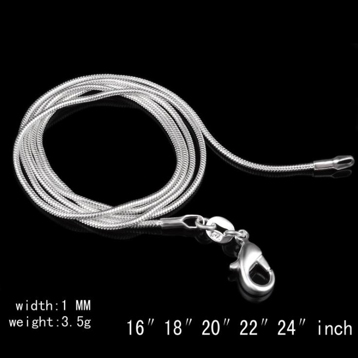 & Components Top Quality 925 Sterling Sier Smooth Snake Chains Necklace Lobster Clasps Chain Jewelry Findings Size 1 Mm 16Inch --- 24Inch Dr
& Components Top Quality 925 Sterling Sier Smooth Snake Chains Necklace Lobster Clasps Chain Jewelry Findings Size 1 Mm 16Inch --- 24Inch Dr