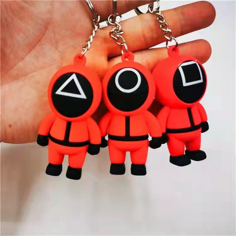 TV Squid Game Keychain Keepsakes Popular Toy Anime Surrounding Wooden People Pontang PVC Keychains Gift
TV Squid Game Keychain Keepsakes Popular Toy Anime Surrounding Wooden People Pontang PVC Keychains Gift