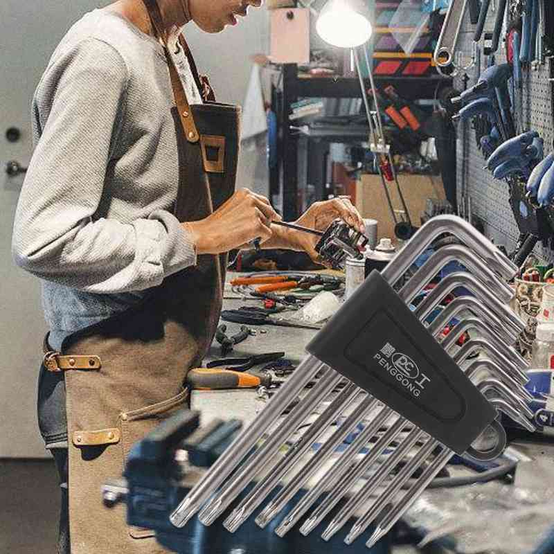 9 Pcs Inbus Key Sets Torx L Form Repair Tool Screwdriver Tool Set Useful