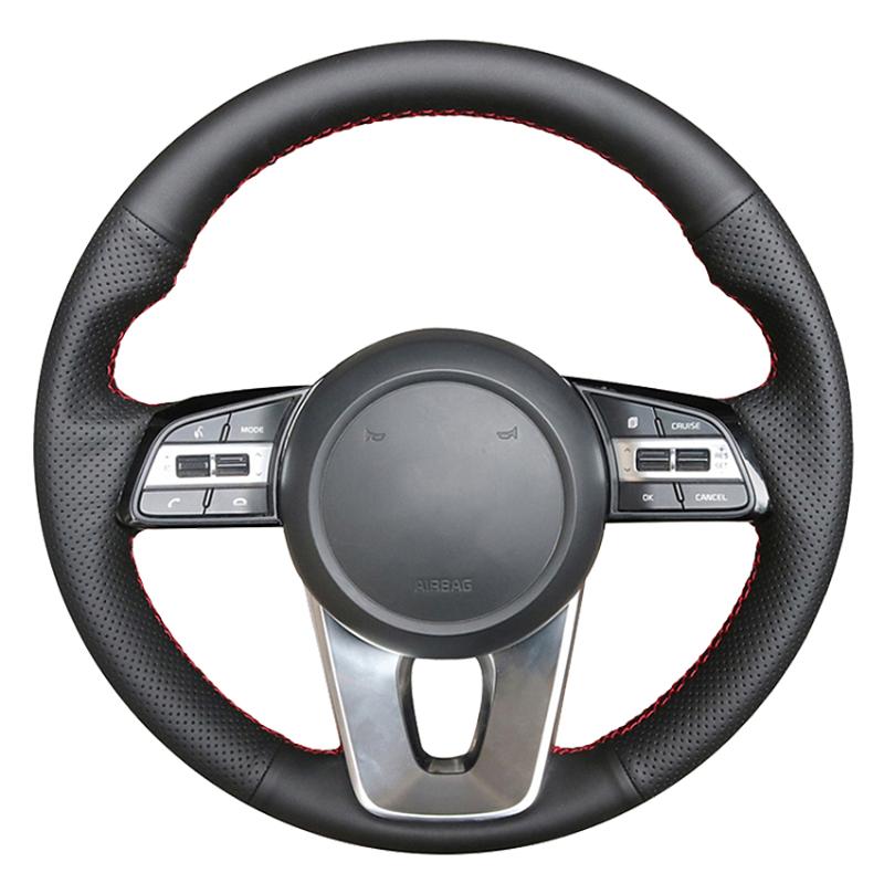 Steering Wheel Covers Black Artificial Leather Hand-stitched Car Cover For Kia K5 Optima 2021 Cee'd Ceed Forte Cerato (AU)
Steering Wheel Covers Black Artificial Leather Hand-stitched Car Cover For Kia K5 Optima 2021 Cee'd Ceed Forte Cerato (AU)