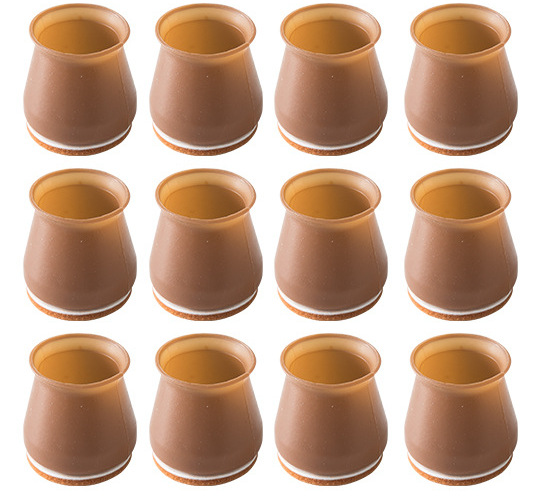 16 Pcs Silicone Chair Leg Protectors for Hardwood Floors Free Moving Non Slip Table Leg Covers Smooth Moving for Chair Feet