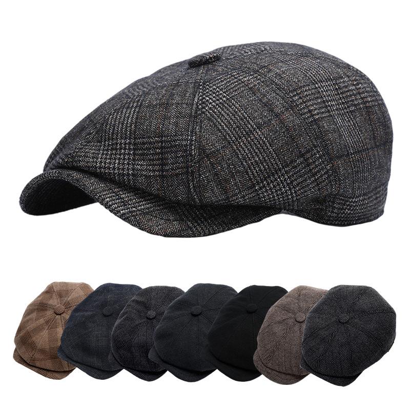 Berets Same MAN HAT BERET Wool Boina Sboy Cap Octagonal Hats For Male Autumn Winter Spring Warm Protect Ear, Blue black
Berets Same MAN HAT BERET Wool Boina Sboy Cap Octagonal Hats For Male Autumn Winter Spring Warm Protect Ear, Blue black