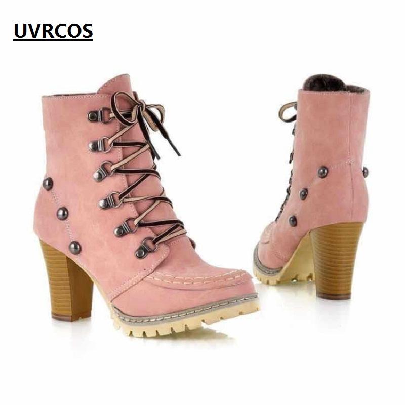 Boots Qiu Dong With Thick Round Head Low Barrel Before Is Pure Color Rivet Pink Ladies, Black
Boots Qiu Dong With Thick Round Head Low Barrel Before Is Pure Color Rivet Pink Ladies, Black