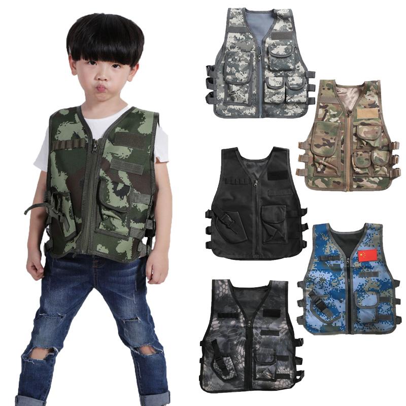 Military Kids Camouflage Hunting Clothes Boy Combat Equipment Chirdren Tactical Army Vest Cosplay Costume Sniper Uniform Jackets, Black
Military Kids Camouflage Hunting Clothes Boy Combat Equipment Chirdren Tactical Army Vest Cosplay Costume Sniper Uniform Jackets, Black