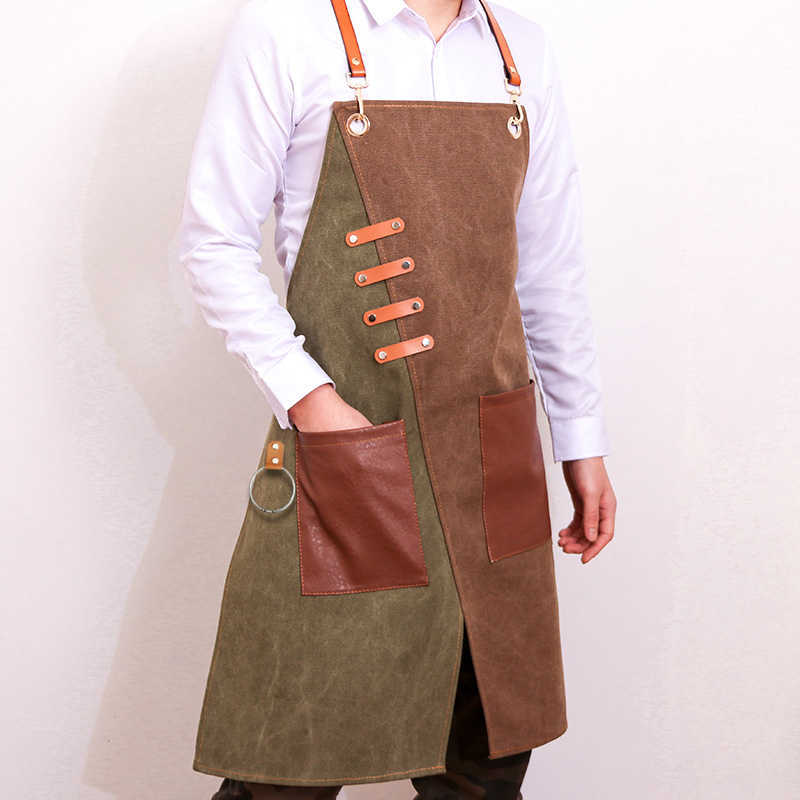 Apron For Kitchen,Chef Apron Cross Back Apron for Men Women with Adjustable Straps and Large Pockets,Kitchen accessories 210622