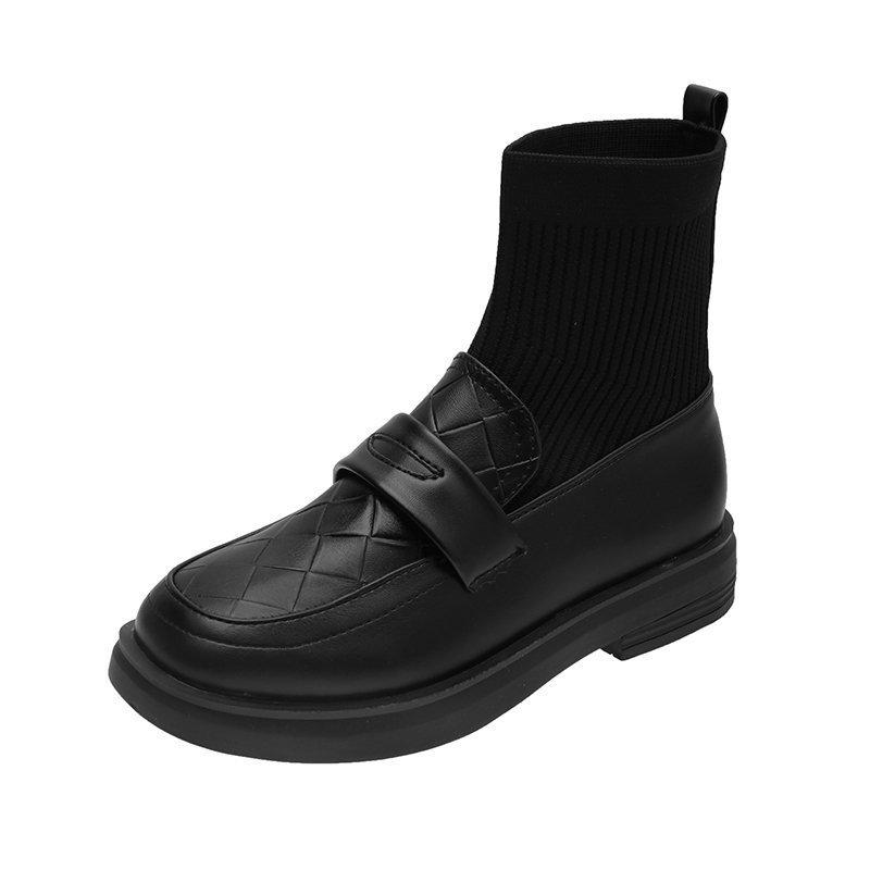 Boots Autumn Winter Wool Mouth Riding Women's British Style Thin Socks Women All-match Black Motorcycle Short, Black1
Boots Autumn Winter Wool Mouth Riding Women's British Style Thin Socks Women All-match Black Motorcycle Short, Black1