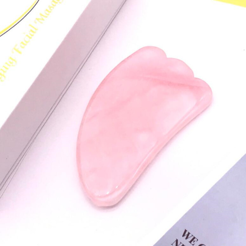 Pink Quartz Facial Relaxation Slimming Tool/rose Quartz Roller Massager For Face Jade Massage Stone Double Head Massage Roller Rollenmassage