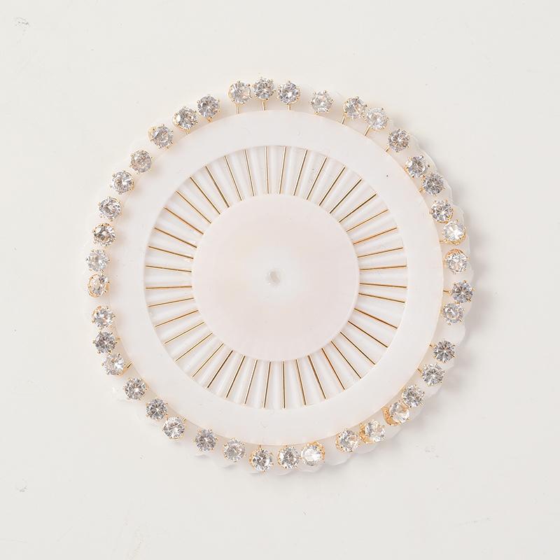 Pins, Brooches Fashion Women Hijab Pins Muslim Glitter Rhinestone Wedding Accessories 40 Pcs/lot