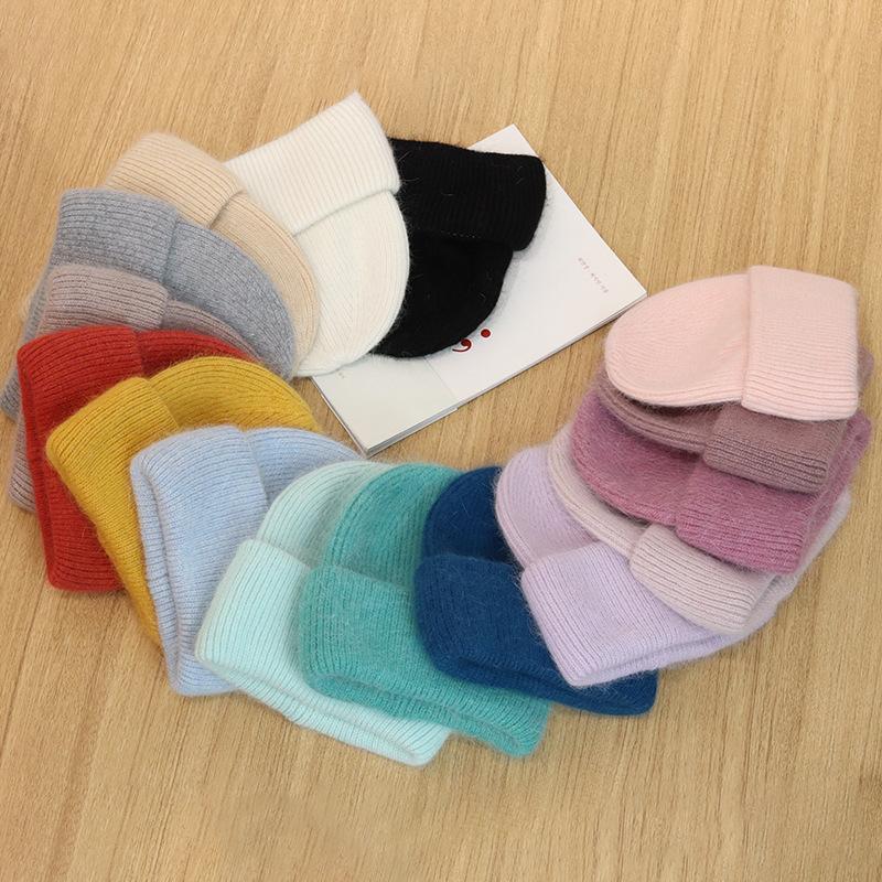 Beanies 2021 Fashion Fabbit Fur Soft Warm Fluffy Winter Hat For Women Angora Knitted Skullies Female Bonnet Woman Knit Cap
Beanies 2021 Fashion Fabbit Fur Soft Warm Fluffy Winter Hat For Women Angora Knitted Skullies Female Bonnet Woman Knit Cap
