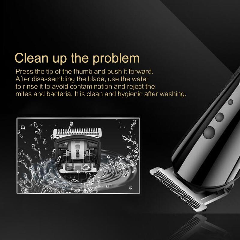 All In1 Rechargeable And Adjustable Men Hair Clipper Waterproof Wireless Electric Shaver Beard Nose Ear Mute Trimmer Scissors1