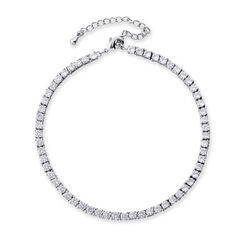 3mm 1 Row Tennis Iced Out Cubic Zirconia Anklet Bracelet Feet Barefoot Jewelry Gold Silver Color Gift for Women Girl Adjustable
3mm 1 Row Tennis Iced Out Cubic Zirconia Anklet Bracelet Feet Barefoot Jewelry Gold Silver Color Gift for Women Girl Adjustable