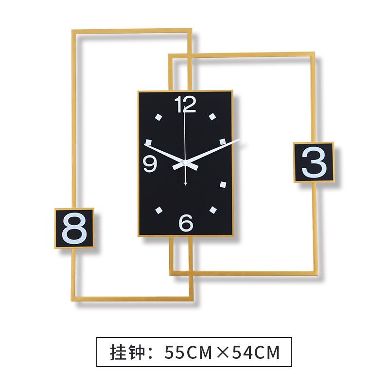 Creative Simple Wall Clock Modern Design Large Living Room Black Gold Kitchen Horloge Murale Home Decoration Clocks