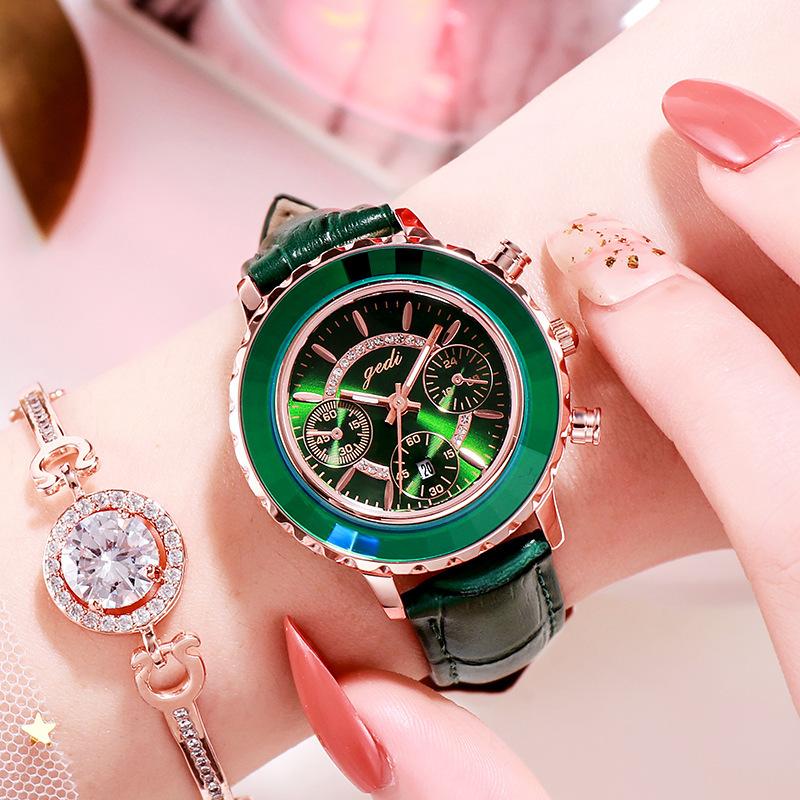 Top Brand GEDI Chronograph Women Watch Luxury Lover Clock Leather Strap Classic Lady White Watches Dress Female 2021 Wristwatches, Red
Top Brand GEDI Chronograph Women Watch Luxury Lover Clock Leather Strap Classic Lady White Watches Dress Female 2021 Wristwatches, Red