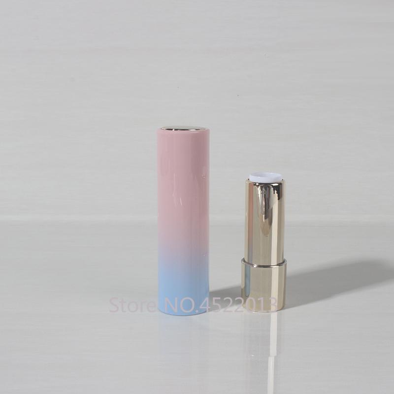 20pcs 50pcs 12.1mm Plastic High Class Pink+Blue Empty Lipstick Tube, DIY Round Lip Rouge Filler, Cosmetic Women Makeup Tools Storage Bottles