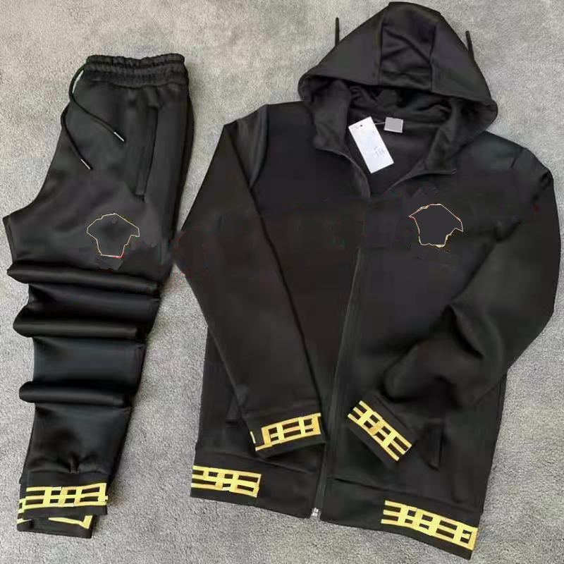 Fashion Design Tracksuit Jackets Pants Unisex Tracksuits With Letters Pattern Casual Jacket Sport Suit Asian Size M-3XL