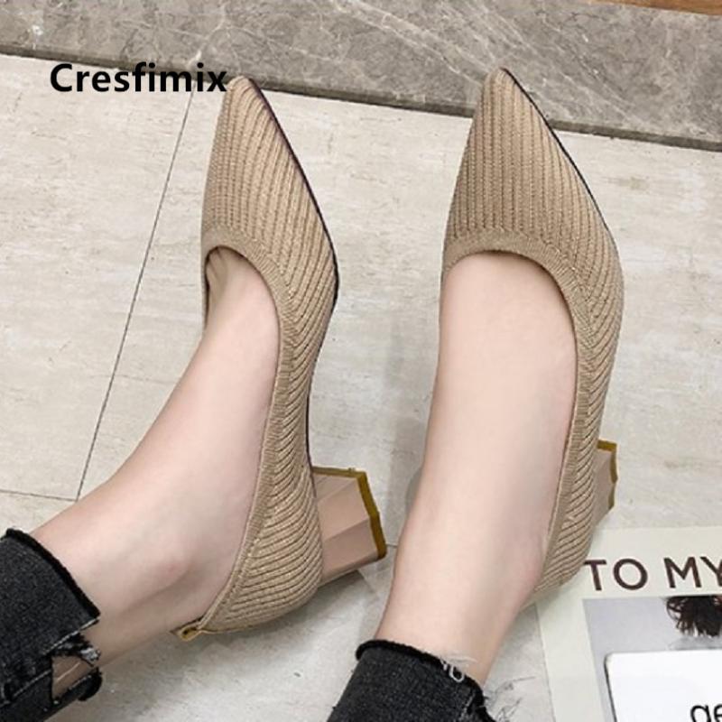 Dress Shoes Cresfimix Salto Alto Women Classic High Quality Pointed Toe Slip On Heel Ladies Black Comfortable Spring B5546
Dress Shoes Cresfimix Salto Alto Women Classic High Quality Pointed Toe Slip On Heel Ladies Black Comfortable Spring B5546