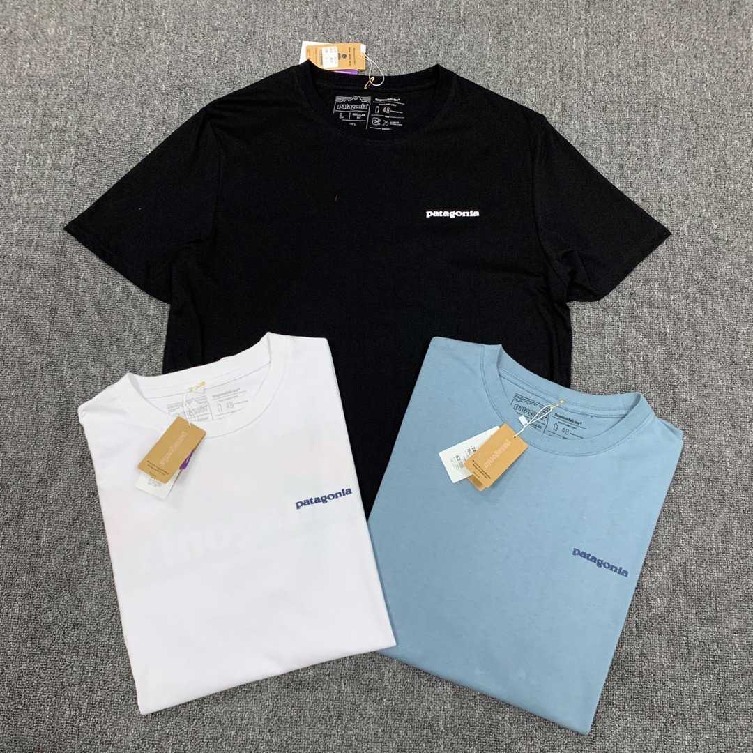 Summer 2020 Patagonia wave print short sleeve T-shirt for men and women, White;black
Summer 2020 Patagonia wave print short sleeve T-shirt for men and women, White;black