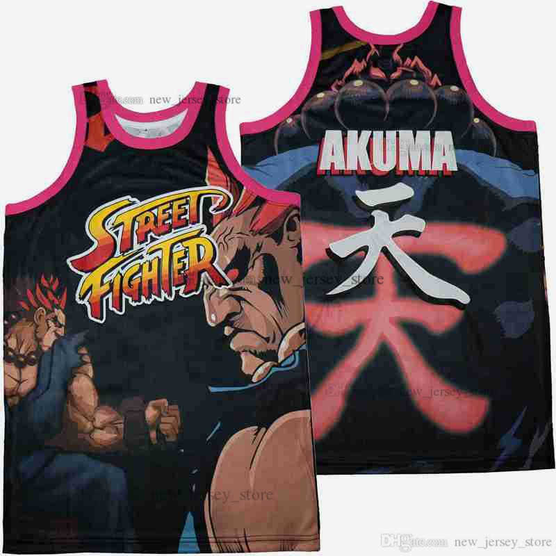 Movie AKUMA STREET FIGHTER BASKETBALL JERSEY Custom DIY Design Stitched College Basketball Jerseys
Movie AKUMA STREET FIGHTER BASKETBALL JERSEY Custom DIY Design Stitched College Basketball Jerseys