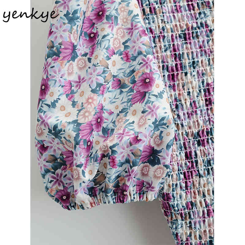 Summer Women Multicolor Floral Print Dress Female Short Sleeve O Neck Holiday Casual Long Boho Vestido 210430