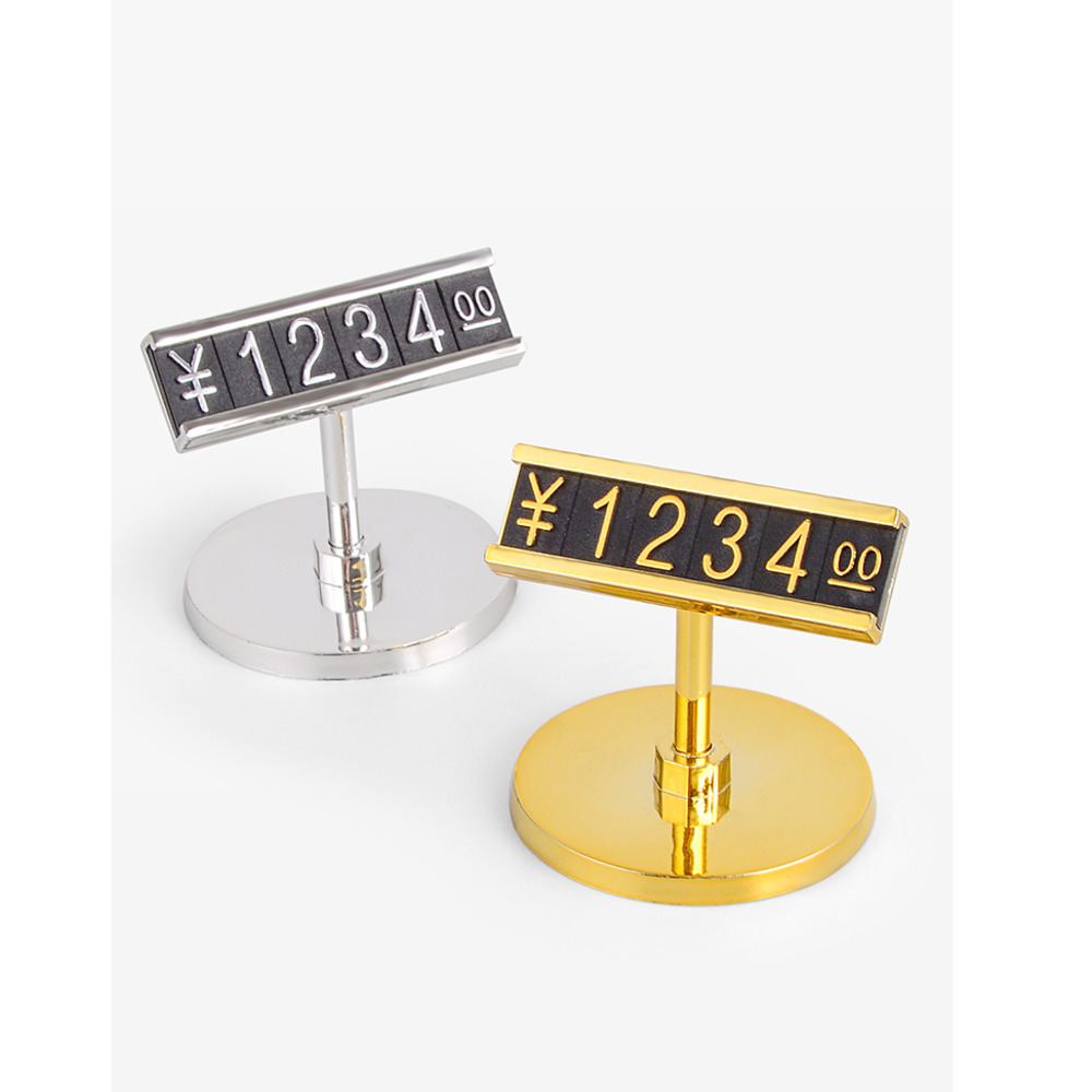 Jewelry Store Plastic Price Cube Numbers Jewellery Pricing Cubes Tag Plastic Bracket