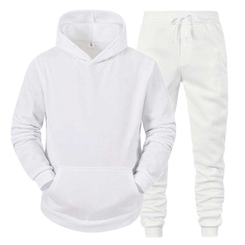 Men's Tracksuits Men Autumn And Winter Set Leisure Solid Color Zipper Sweater Pants Sports Sets, White
Men's Tracksuits Men Autumn And Winter Set Leisure Solid Color Zipper Sweater Pants Sports Sets, White