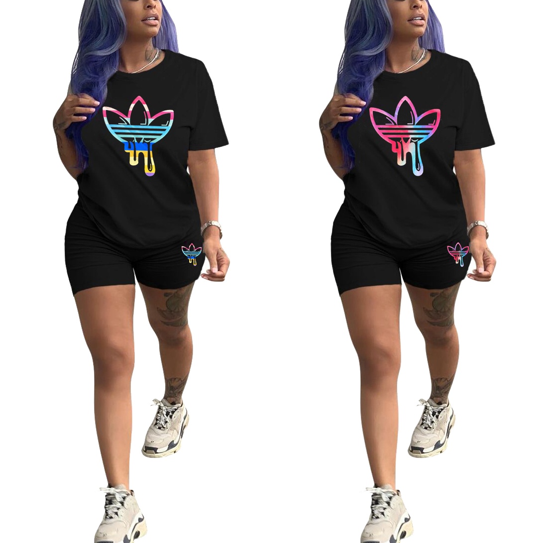 2 Piece Outfits for Women Casual Tracksuits Clover Printed T-Shirt and Bodycon Pants Shorts Tracksuit Set, Blue yellow
2 Piece Outfits for Women Casual Tracksuits Clover Printed T-Shirt and Bodycon Pants Shorts Tracksuit Set, Blue yellow