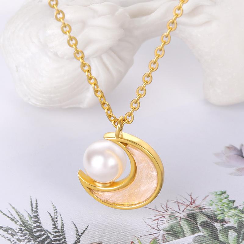 Pendant Necklaces 2021 Fashion Simple Retro Golden Necklace Round Pearl Moon Ladies Multilayer Jewelry
Pendant Necklaces 2021 Fashion Simple Retro Golden Necklace Round Pearl Moon Ladies Multilayer Jewelry