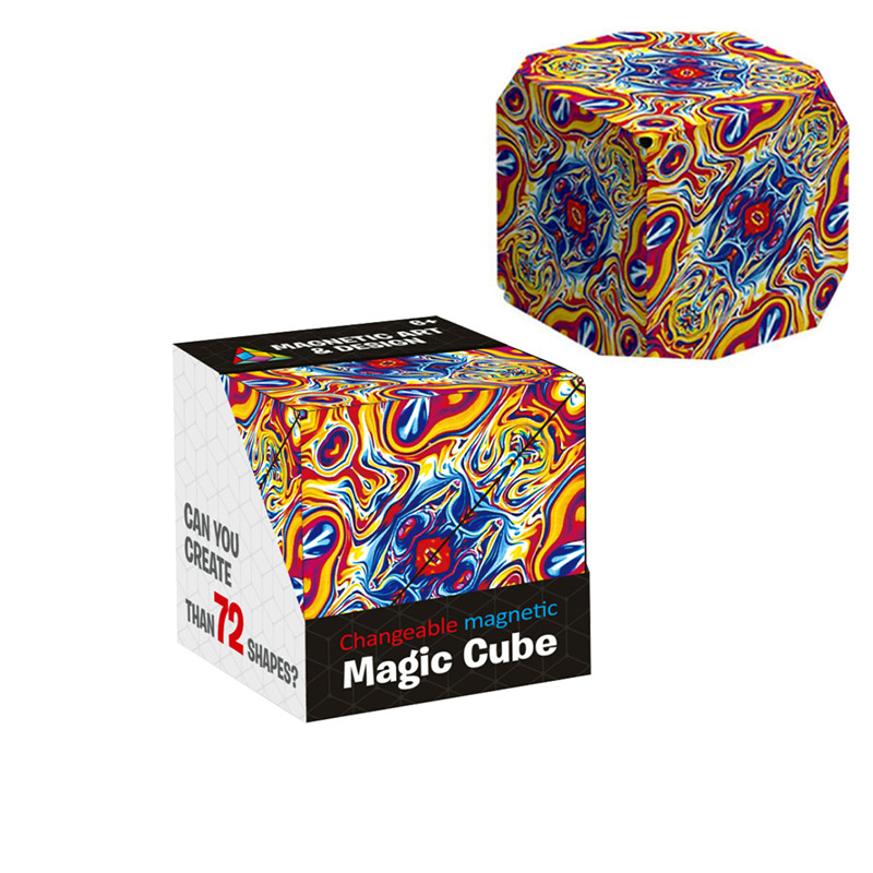 3D magnetic three-dimensional magic cube, decompression toys TIK TOK Popular goods
