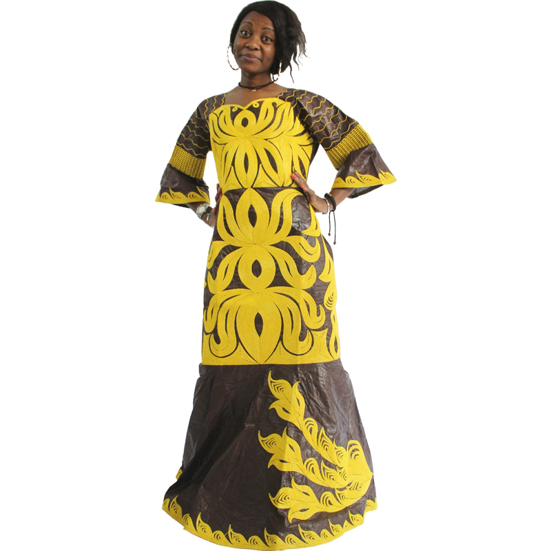 MD bazin riche dashiki women dress traditional african dresses for women embroidery pattern with stones africa clothes 210408